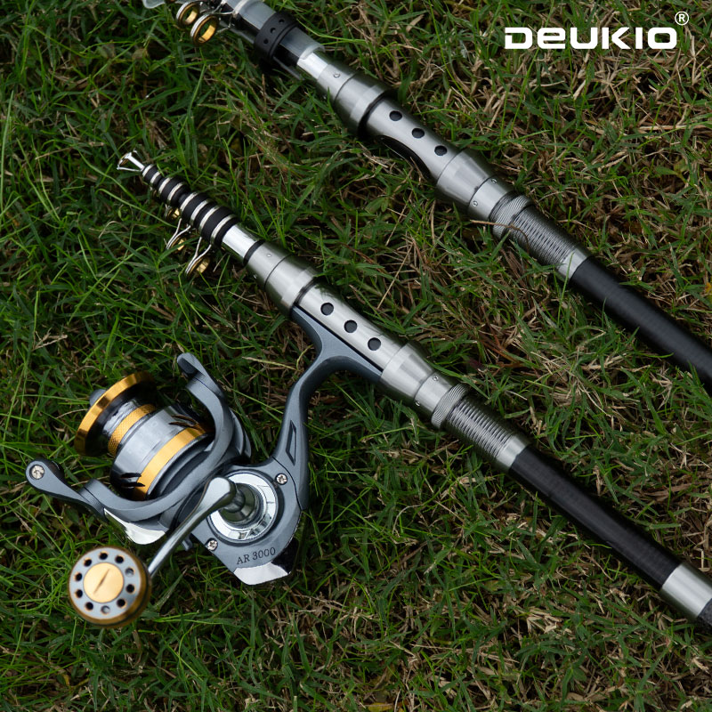 Fishing Boat Aluminum - DEUKIO Fishing Rod and Reel Combo